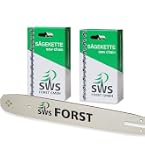 SWS Forst Sägekette 4er-Pack – 3/8 Zoll, 1,3 Mm, 44 Treibglieder, Langer Schneidezahn – Passend Für Stihl & Andere Sägen