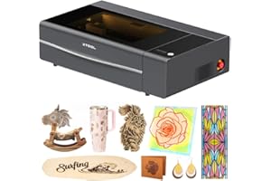 xTool P2S 55W Incisore Laser CO2, Incisore e Taglierina Laser Intelligente, Doppia Fotocamera 16MP, Incisione 3D su Superfici Curve, Ideale per Legno, Metallo, Acrilico, Vetro, Tessuto e Pelle