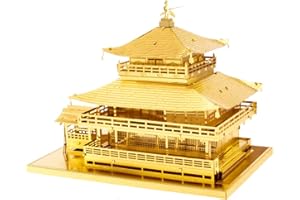 Metal Earth - 5061090 - Maquette 3D - Architecture - Gold Kinkaku-Ji - 8,9 X 6 X 6,5 Cm - 3 pièces
