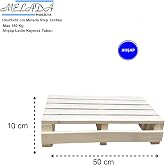 Doğal Ahşap Ev I&ccedil;i Kullanıma Uygun Kaymaz Tabanlı Step Tahtası 10x25x50 cm