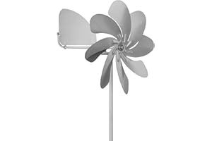 SKARAT Speedy28 Plus A1005 Moulin à vent en acier inoxydable (diamètre du rotor 28 cm) à roulement à billes avec girouette (rotatif à 360 °) Fabriqué en Allemagne