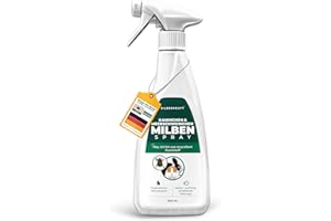 ‎SILBERKRAFT Silberkraft Milbenspray 500 ml – Milbenabwehr für Hamster, Meerschweinchen & Nager - Repellent mit Geraniol - Spray für Fell & Käfig - Sofort- & Langzeiteffekt