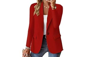 NAKEAH Abrigo Tipo Blazer De Corte Regular con Solapa y Diseño De Un Botón con Bolsillo De Color Liso para Mujer para Primavera y Otoño