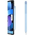 Delidigi for Apple Pencil Pro Case, Apple Pencil 2nd Generation Case, Gradient Color Silicone Protective Cover Sleeve Accessories Compatible for iPencil,iPad Pro 11/12,11 inch (Gradient Blue)