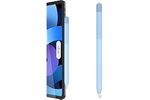 ‎DELIDIGI Delidigi Apple Pencil 2. Generation Hülle, Farbverlauf Silikon Case Schutzhülle Zubehör Kompatibel mit Apple Pencil 2. Gen, iPad Pro 11/12,9 Zoll (Blau)
