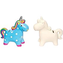 2x Raketen-Spardosen Aus Keramik - 13x9cm Zum Bemalen