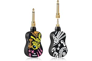 INGPARTNER B9 Wireless Guitar Transmitter Receiver System 2.4GHz Audio Transmitter and Receiver for Electric Guitar Bass Violin Electric Instruments