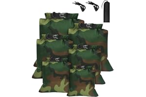 MOXTOYU Dry Bags Waterproof Set 6 Pack, Lightweight Large Capacity Dry Bags Waterproof Set in 8L 5L 3.5L 3L 2.5L 1.5L Organizer Storage Bags for Camping Outdoor Hiking Fishing Cycling