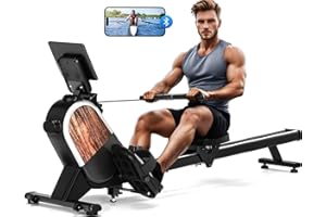 Rowing Machine（2025）, CHAOKE Magnetic Rowing Machines for Home 350 LBs Weight Capacity, 16 Levels Resistance Row Machine with Dual Slide Rail Space-Saving Vertical Storage, Easy Assembly