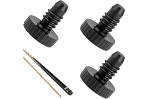 HuaaxtLang 3PCS Snooker Cue Butt Protectors,Cue Bottom Cover Pool Rubber Bumper with John Parris,Peradon,Britannia,Master Cues Accessories