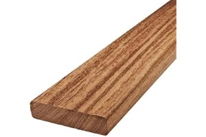 Terrassbrädor av cumaru från BioMaderas®, 90 mm breda, 21 mm tjocka (122 cm längd)