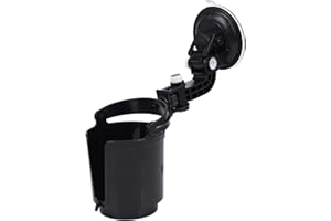 Hojffuue Car Auto Black 9.5cm Drink Can Cup Bottle Adjustable Holder Bracket, (117110)
