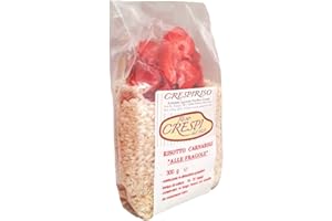 Crespiriso - Risotto Pronto alle Fragole con Riso Carnaroli Made in Italy - Dolce e Cremoso, Perfetto per Piatti Gourmet e Dessert Originali