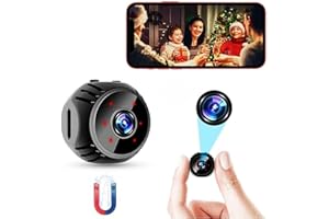 JRLinco Hidden Spy Camera Mini 1080P Wireless WiFi Camera with Live Video Home Security Surveillance Cam with Motion Detection/Night Vision APP Control for Indoor Outdoor Car Nanny Cam