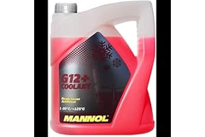 MANNOL 5L Coolant Antifreeze G12+ RED Ready Mixed -30°C / +125 German Hi Spec