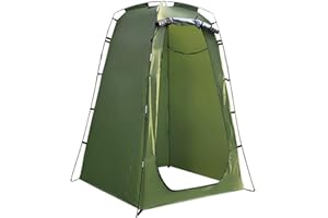 QUZENTE Tente De Bain avec Extérieure, Abri Privé Pratique pour Une Personne, pour Camping en Plein Air Caravane, Pique-Nique Toilettes Et