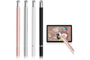 Jowfay 4 Penna per Tablet, Stylus Tablet Stylus Universal Penna Stilo Tablet Alta Sensibilità Capacitive Stylus 2-in-1 Schermo Capacitive Stylus Tablet per Touch Screen Telefono