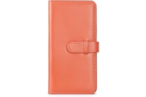 ENJOY-UNIQUE Mini album fotografico con 80 tasche, compatibile con stampanti Polaroid Fujifilm Instax SQUARE SQ40 SQ1 SQ20 SQ10 SQ6 SHARE SP-3 Polaroid (arancione)