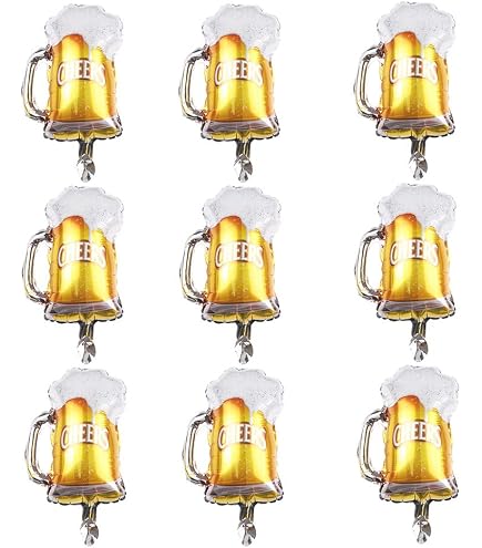 Palloncini Oktoberfest Baviera - Set 48 Pezzi Blu E Bianchi Stampati