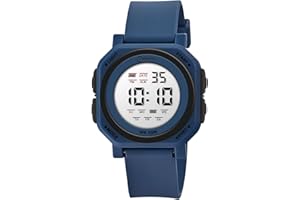 HMJIA Reloj Digital para Niño 3ATM Impermeable con Alarma, Cronómetro, Luz LED y Fecha - Deportivo para Junior y Adolescente