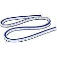 Règle Flexible 60 Cm - Règle Courbe En Plastique Souple Avec Noyau Métal - Double Face Cm/pouces Pour Dessin, Couture, Modélisme - 6