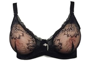 BaronHong Sujetador inalámbrico Pechos Falsos Mastectomía de travestis de Senos de Silicona; Cuello en V Atractivo Ver a través