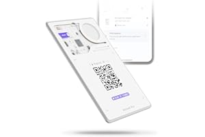 Rolling Square AirCard Pro – Bluetooth Tracker Karte Für Android Google Find Hub, Tracking Card mit Kabellosem Laden und Digitaler ID, Ultradünnes Technik-Gadget für Portemonnaie oder Reisepass