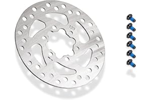 VOLOHAS Disco Freno in Acciaio Inox con 6 Fori Freno a Disco Rotore 120 mm per Kukirin G2 Pro/NIU KQi3/KQi3 MAX/KQi3 PRO/Segway Ninebot F3/G3/ZT3/ZT3 Pro Scooter Elettrico Accessori