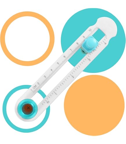 Cutter En Papier De Boussole Rotatif - Outil De Coupe De Forme Ronde