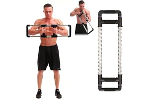 GoFitness Push Down Bar, Träningsredskap för Bröst Hemma | Träna Bröst, Armar, Axlar, Mage och Rygg - Styrketräningsredskap för Hemmet