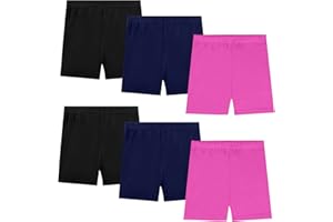 KEREDA Pantaloncini Bambina Ragazza Mutande Short Corti Leggings Cotone 2-10 Anni Pacco de 6
