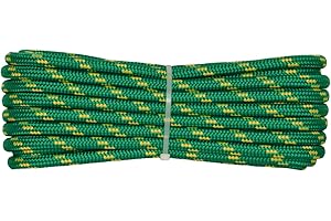 CORDERIE ITALIANE 006006343 Treccia corit verde, 10 mm - 10 mt, Corda intrecciata multiuso resistente ai raggi U.V. e all'abrasione, per attività all'aperto, giardino, mare, guinzagli e fai da te, rottura 1050 kg