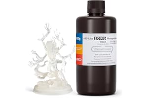 ELEGOO ABS-Like 3.0 Pro Résin, Translucide 1000g, Résine d'Impression 3D Améliorée pour une Meilleure Résistance à la Chaleur et aux Rayures, Compatible avec la Plupart des Imprimantes 3D LCD/DLP/MSLA