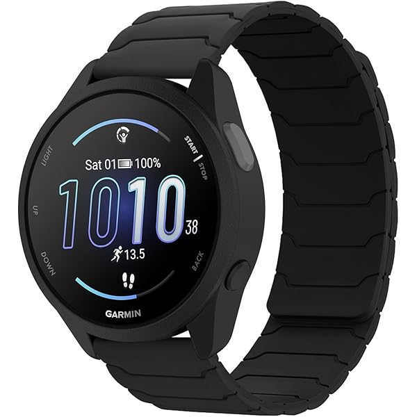 20 Mm Nylon-Armband Für Garmin – Elastisch, Magnetisch, Für Forerunner 570, Vivoactive 6 & Mehr
