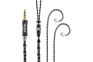 EZ EAR KBEAR ST7 HiFi In Ear Auricolare Cavo cablato In Ear Monitor Cavo di aggiornamento 4N 4 Core Cavo OFC IEM placcato argento MMCX per TIN T2PRO SE535 SE315 SE215 SE425 Timeless (3.5MM, QDC, Nero)