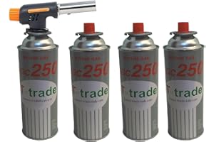 ALTIGASI CANNELLO Mini BRUCIATORE Torcia Saldatore Gas Fiamma OSSIDRICA + 4 CARTUCCE A Gas da 250 GR Inclusa