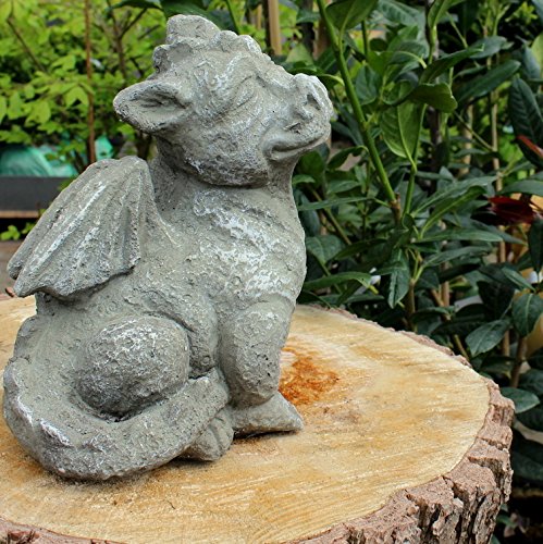 Drache sitzend-grau - 3