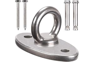 BENELABEL BeneLabe Schaukel Deckenhaken Edelstahl, Hängematte Befestigung Schwerlast Hängesessel Aufhängung Schraube für Holzbalken/Betondecken Yoga Boxsack Deckenhalterung, Bis 1270kg