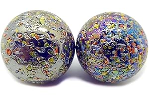 mesbilles - 2 Boulards Billes Pépite Etoile - Bille en Verre 35 mm