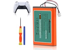 Batería Mando PS5, Hisewen 3980mAh PS5 Batería de Repuesto para PlayStation 5 LIP1708 Dualsense CFI-ZCT1W CFI-ZCT1J
