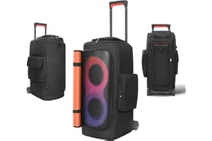 EUGOOCX Lautsprecher-Staubschutz, kompatibel mit JBL PartyBox 310 / PartyBox Stage 320, tragbarer Lautsprecher, Schutzhülle, Reisetasche mit Taschen für Zubehör