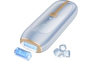 LUBEX IPL Laser Hair Removal Device, Sapphire Ice-Cooling Painless IPL Hair Removal, 21J Painless Laser Hair Removal Device for Women/Men, Unlimited Flashes, 3 Energy Modes for Different Body Parts