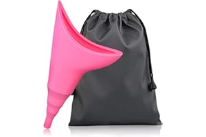Hotype Urinoir Femme, Urinoir Féminin en Silicone Réutilisable, Portable pour Pipi Debout Femme, Urinoir en Entonnoir, pour en Plein Air, Activités, Camping, Voyage, Balades