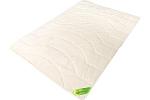 ‎TRAUMSCHLOSS Traumschloss Wildseide & Naturfaser Sommerbettdecke 135x200cm, leichte und kühlende Sommer-Bettdecke aus 50% Seide 50% Tencel, weiß