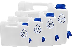 MYPURECORE YOU AT THE CORE MYPURECORE 5-20L BPA-Free Plastic Water Container with Tap - Portable Water Container for Camping, Travel, Outdoor, Easy-Clean, Leakproof Drink Dispenser for Campervan, Caravan, Party, Emergency (5L)