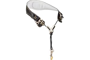 Adorence Preminum - Cinghia da collo per sassofono (realizzata a mano con vera pelle, imbottitura traspirante e gancio in metallo), design ergonomico per meno stress Cruz V2 Fresh Foam