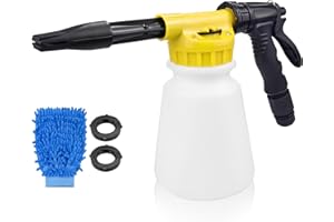 YIBANG Schnee Schaumsprüher, 1000ML 2 Arten Sprühwasser Modus Schaumsprüher, Snow Foam Sprüher, Verstellbare Schaumpistole Für Autowäsche Waschen Motorradgärten GartenbewäSserung