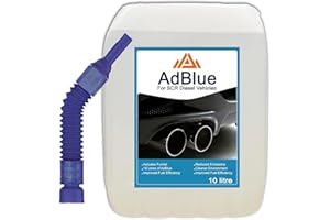 PERFECTONISH AdBlue 10 Litres Bottle with Funnel- Suitable for All SCR Diesel Vehicles Ad Blue Reduces Emissions and Improves Fuel Efficiency