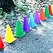 Dazzling Toys Assorted Colors Plastic Indoor/outdoor Flexible Cone Traffic Cones - Pack of 24 7 Inch RS.3559.00