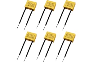 BuxiuGK 6 Piezas Condensador Polipropileno 0,22µF 275V X2 Condensadores de seguridad condensador antiinterferente para Luces Direccionales, Lámparas LED Intermitentes y Sin Emisión